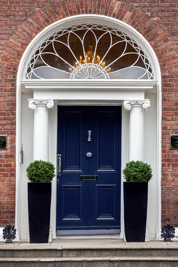 Brick building entrance